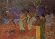 Paul Gauguin Scene from Tahitian Life oil painting
